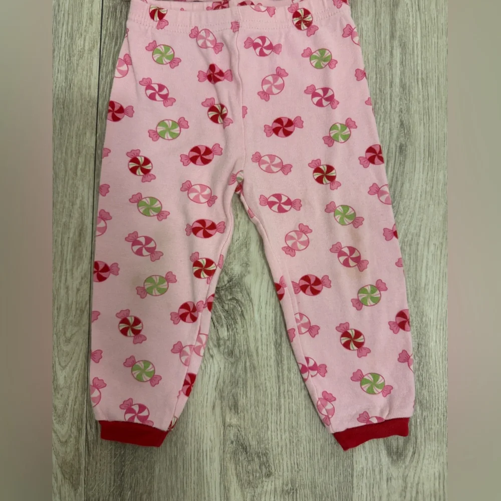 Carter’s 12 month girls peppermint candy pajamas